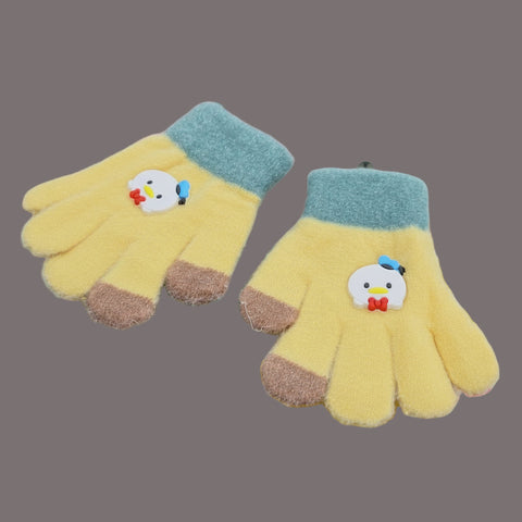 Pair of Gloves - Mustard - Penguin - (1-3 Years)