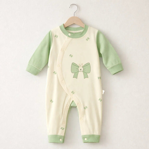 Everly Brooks - Cotton Interlock - Romper - Skin - Bow