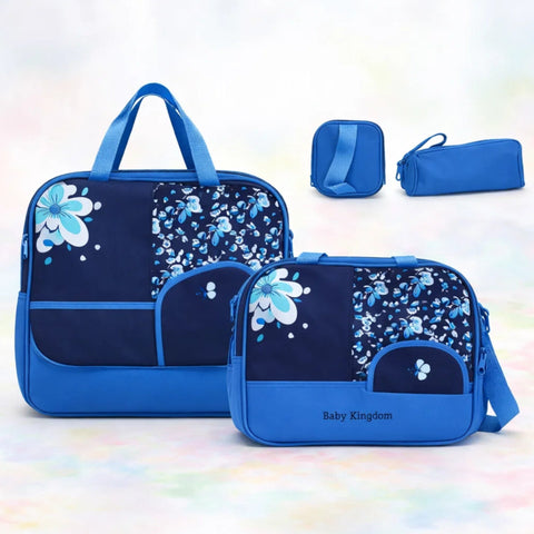 4 Pieces - Butterfly - Bag Set - Navy
