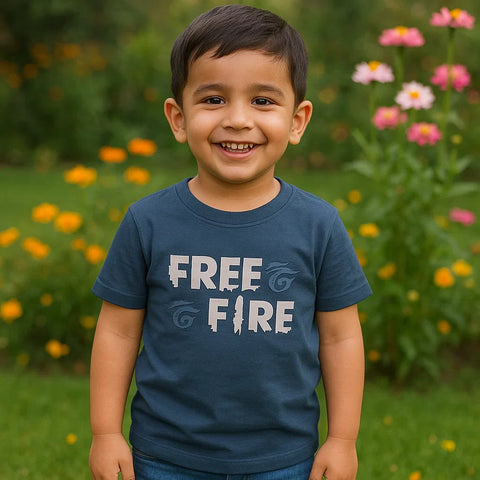 H&G - Free Fire - T-Shirt - Blue