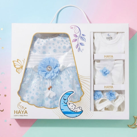 HY - 5 Pieces - Starter Set Box - One Flower - Fancy - Blue