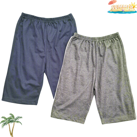 Casual Wear - Pack of 2 Shorts - Navy Blue & Charcoal