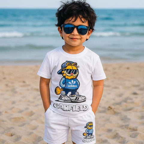 TBS_BRL - T-Shirt & Shorts - White - Car Field