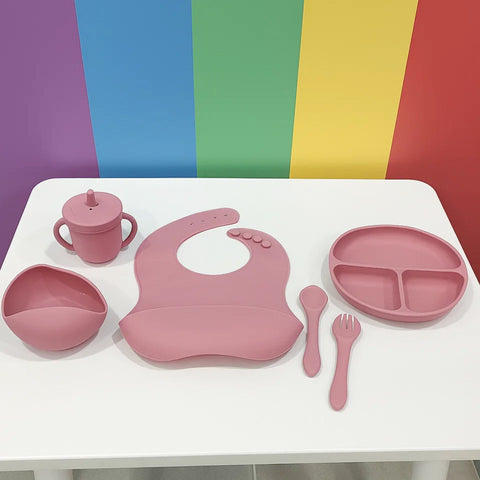 6 Pieces - Silicon Feeding Set