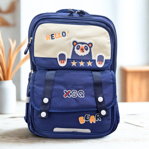 School Bag - Navy - Bear - DW08