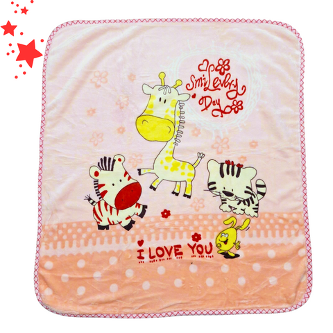 Little Nights - Baby Blanket - Pink - Smile Every Day - Medium