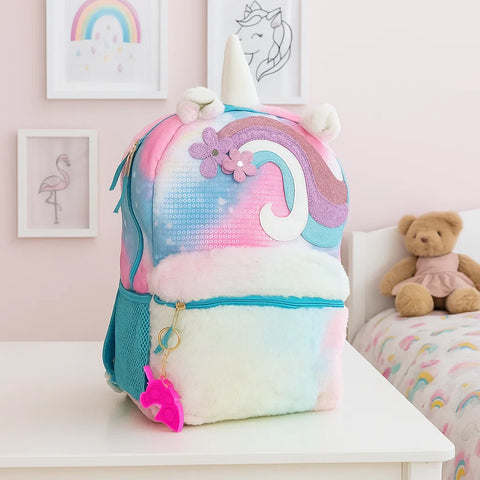 School Bag - Unicorn - Blue