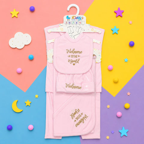 Kiddy's - Cotton Interlock - 6 Pieces - Welcome - Starter Set - Pink