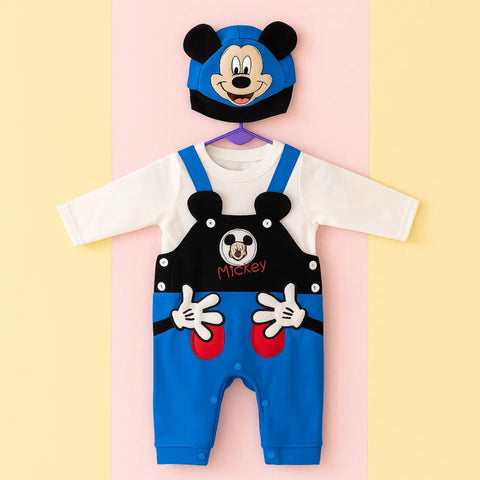 JB - Baby Romper - Mickey - Blue