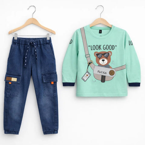 RG - 2 Pieces - Suit Set - Green - Good Bear