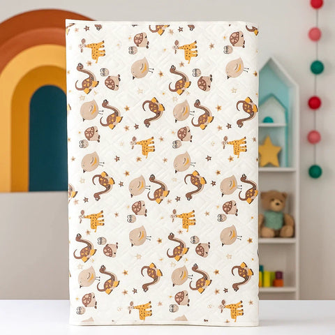 Diaper Changing Sheet - Dinosaurs & Turtles