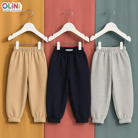 OLINI - Pack of 3 - Fleece Trousers - Grey Navy Skin - 25