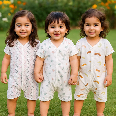 TBS_BRL - Pack of 3 - Short Leg Rompers - Slide
