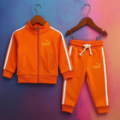 Pum - 2 Pieces - Suit Set - Orange - Stripes
