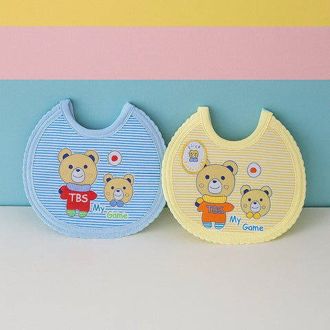Pack of 2 - Game Bibs - Round - Yellow & Blue