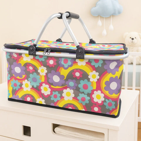 Picnic Basket - Rainbow - Flowers