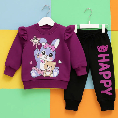 2 Pieces - Suit Set - Purple - Bunny - 25