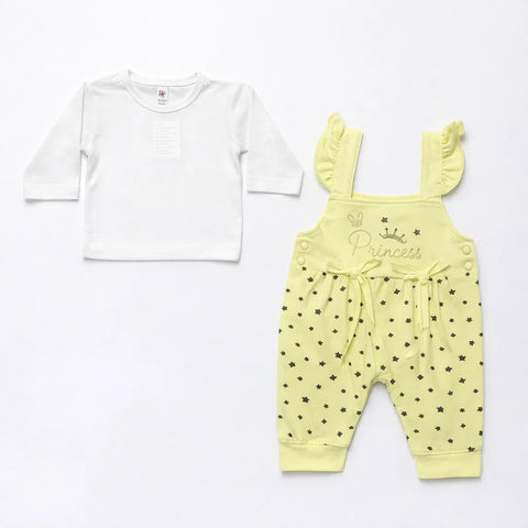 Fashion - 2 Pieces - Romper - Green - Princess - (0-3 Months)