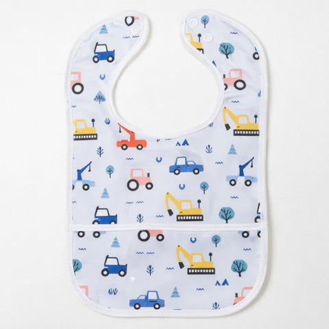 Meme - Baby Bib - Blue - Cars
