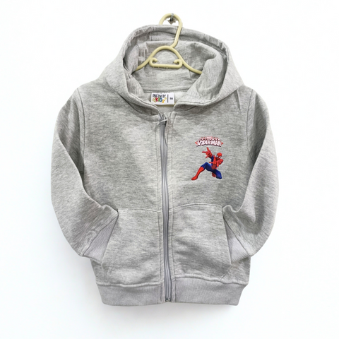 Infinity Kids - Hoodie - Light Grey - Spiderman