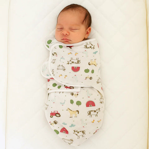 Hudson Baby - Quilted Swaddle Wrap - Village