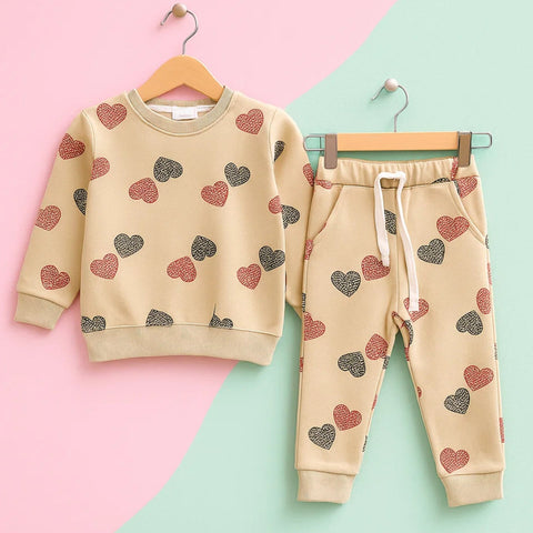 Z Kids - 2 Pieces - Suit Set - Skin - Hearts - 25