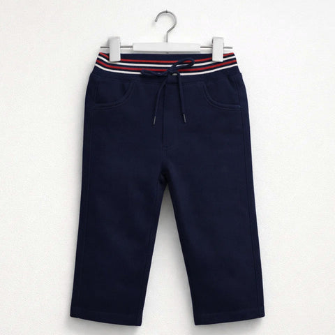 Royal - Rib Jeans - Navy - Plain - (1-8Y)