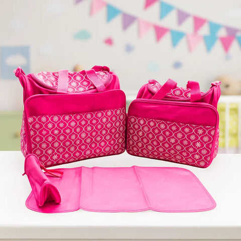 4 Pieces Bag Set - Flowers