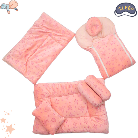 7 Pieces Velvet Bedding Set - Cats & Stars