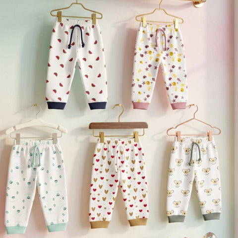 TBS - Pack of 5 - Printed Trousers - White - Characters - 26