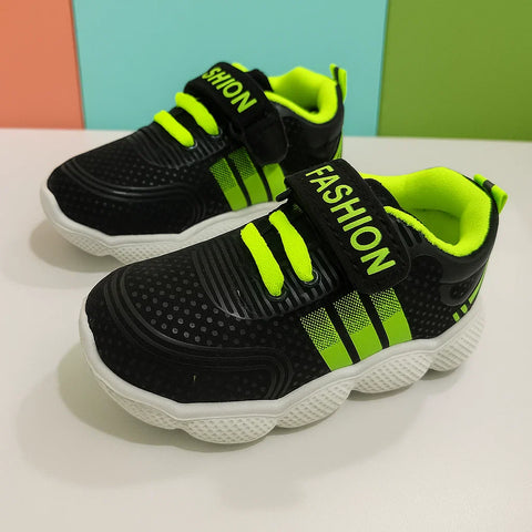 Baby Shoe - Fashion - Green & Black