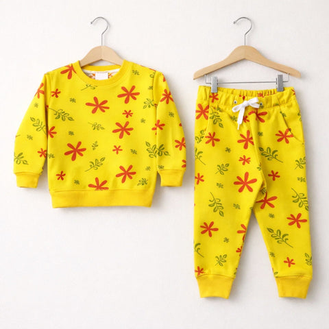 Z Kids - 2 Pieces - Suit Set - Yellow - Floral