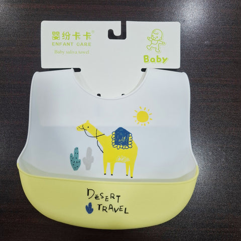 Silicon Container Bib - Yellow - Travel
