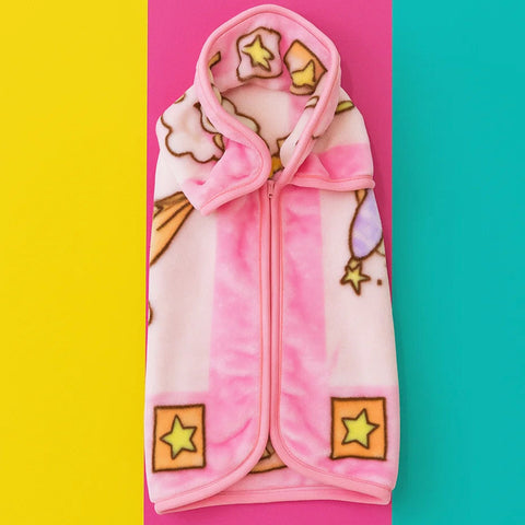 Junio Kids Single Ply - Zip Blanket - PInk - Star Bear - 25