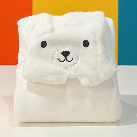 Kolaco - Hoodie Blanket - White Bear