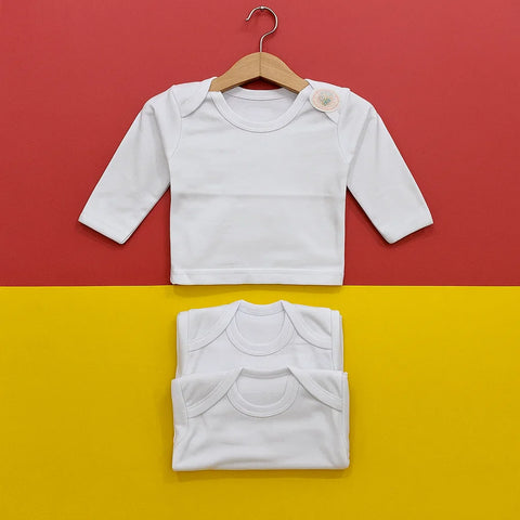 3 Pieces Inner Vests - White