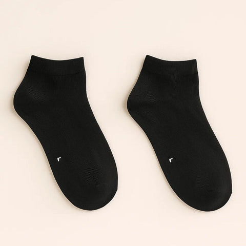 Pair of 2 Socks - 6-9 Years (L) - Black & Black