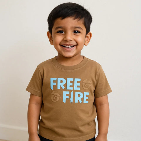 H&G - Free Fire - T-Shirt - Brown