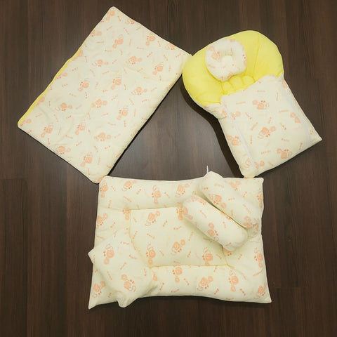 7 Pieces Velvet Bedding Set - Elephants