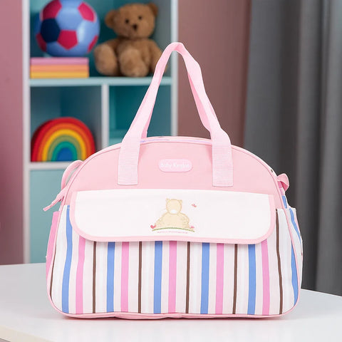 D-Shape Diaper Bag - Stripes