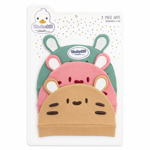 Wonderchild - Pack of 3 Hats - Multicoloured - GPB