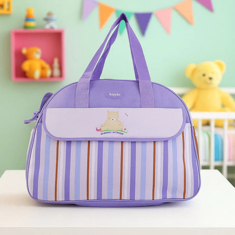 D-Shape Diaper Bag - Stripes
