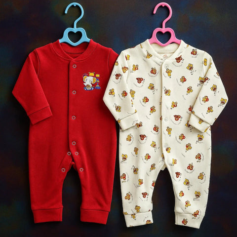 TBS - Pack of 2 Sleep Suits - Vol 02-25 - Red & Car