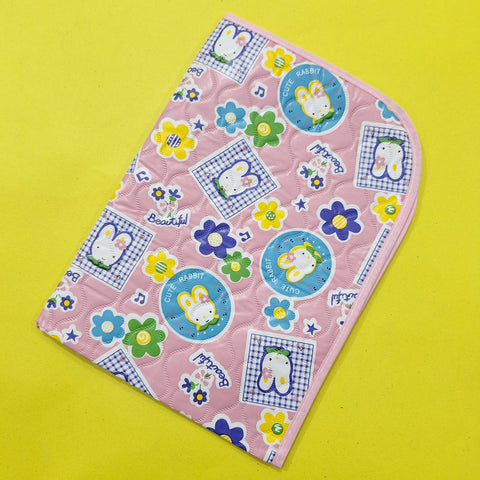 Diaper Changing Sheet - Mini - Pink - Cute Rabbit