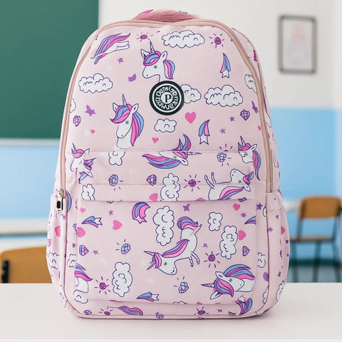 School Bag - Pink - Unicorn - DW19