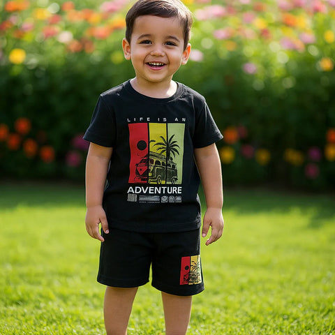 TBS_BRL - T-Shirt & Shorts - Black - Adventure
