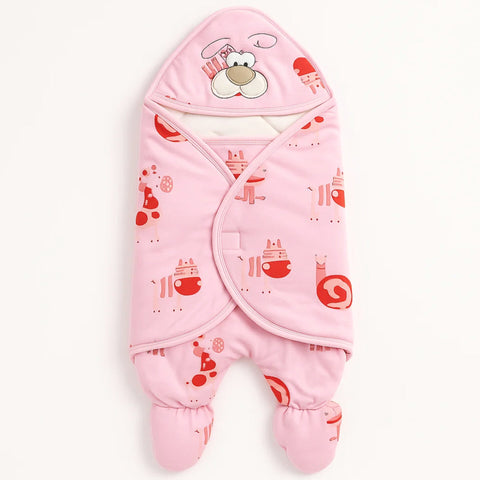 Street Six - Swaddling Blanket - Pink - Animals
