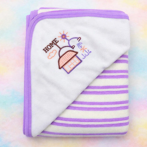 B&B - Bath Towel - Purple - Stripes
