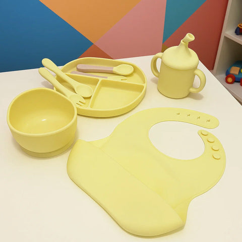 8 Pieces - Silicon Feeding Set