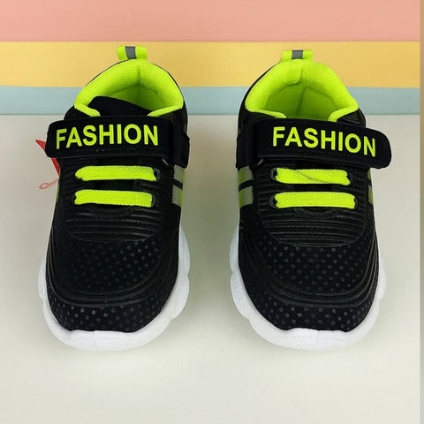 Baby Shoe - Fashion - Green & Black